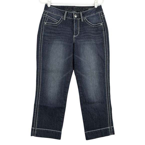 Jag Jeans Denim - JAG JEANS Women's Navy Denim‎ Cropped Jeans Size 28 Mid Rise Straight Leg